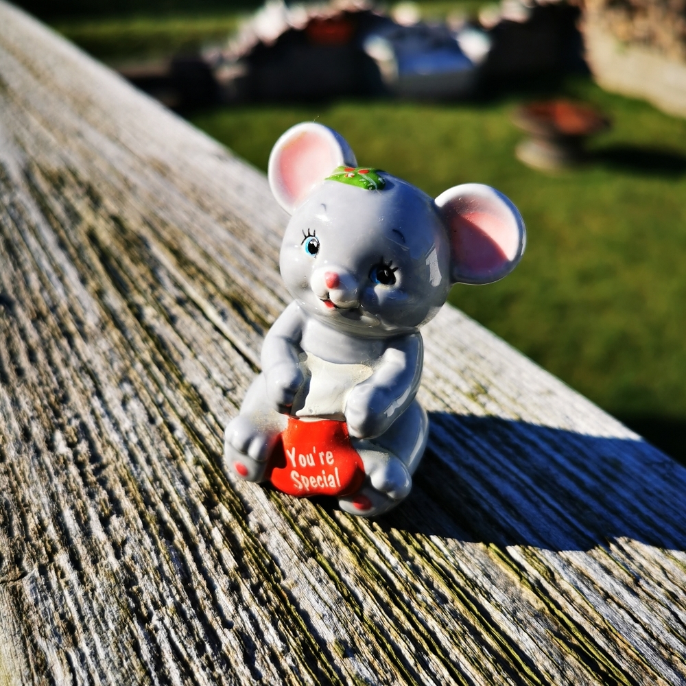 Vintage Russ Berrie Christmas Mouse ~ You're Special